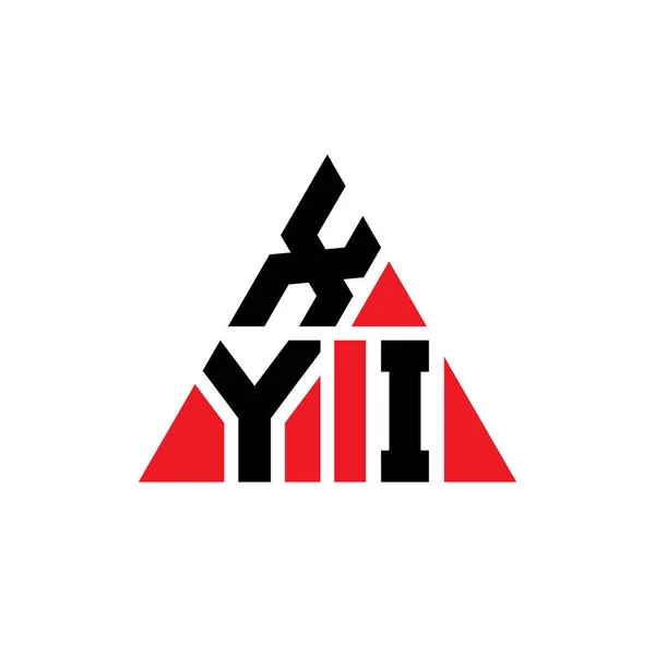 Návrh Loga Trojúhelníkového Písmene Xyi Trojúhelníkovým Tvarem Xyi Trojúhelník Logo — Stockový vektor