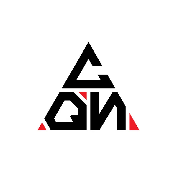 Diseño Del Logotipo Letra Del Triángulo Cqn Con Forma Triángulo — Archivo Imágenes Vectoriales