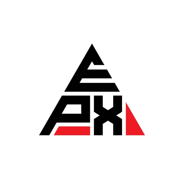 Epx Triangle Lettre Logo Design Avec Forme Triangle Monogramme Design — Image vectorielle
