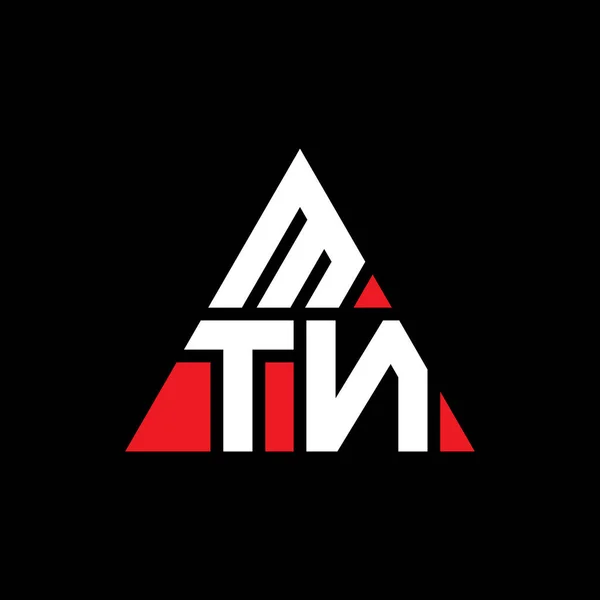 Diseño Del Logotipo Letra Del Triángulo Mtn Con Forma Triángulo — Archivo Imágenes Vectoriales