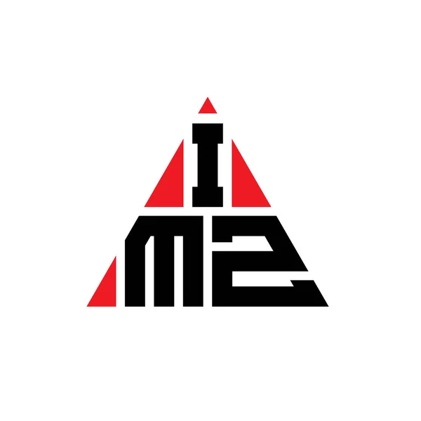 Imz Triangle Lettre Logo Design Avec Forme Triangle Monogramme Imz — Image vectorielle