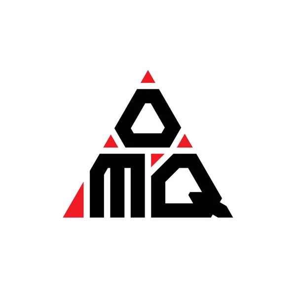三角形のOmq三角形のロゴデザイン Omq三角形ロゴデザインモノグラム Omq三角形ベクトルのロゴテンプレート Omq三角形のロゴシンプル エレガントで豪華なロゴ — ストックベクタ