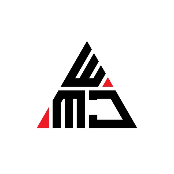 Logo Trójkątnego Trójkąta Wmj Kształcie Trójkąta Logo Trójkąta Wmj Projekt — Wektor stockowy