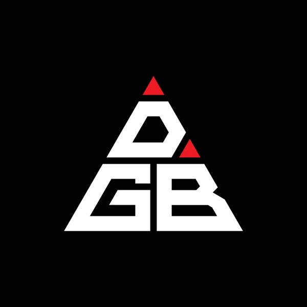 Design Logotipo Letra Triangular Dgb Com Forma Triângulo Monograma Design —  Vetores de Stock