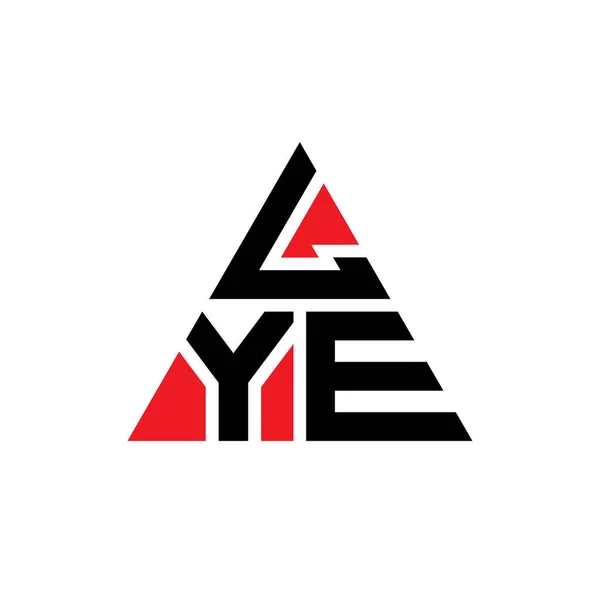 Lye Triangle Letter Logo Design Triangle Shape Lye Triangle Logo — Stock Vector