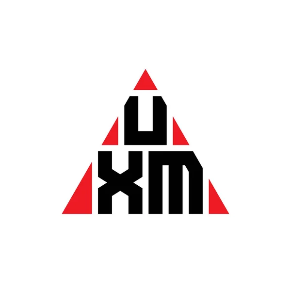 Üçgen Şekilli Uxm Üçgen Harf Logosu Tasarımı Uxm Üçgen Logo — Stok Vektör