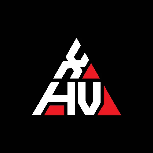 Xhv Triangle Letter Logo Design Triangle Shape Xhv Triangle Logo — Stock Vector