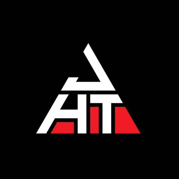 Jht Triangle Letter Logo Design Triangle Shape Jht Triangle Logo — Stock Vector