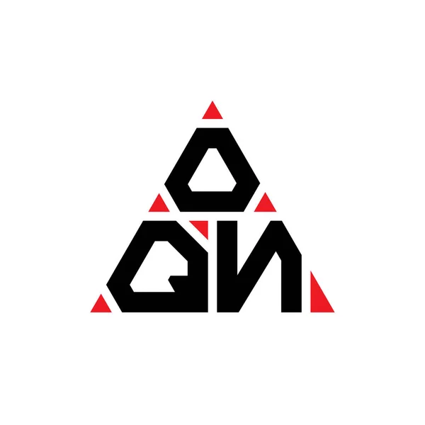 Diseño Del Logotipo Letra Del Triángulo Oqn Con Forma Triángulo — Archivo Imágenes Vectoriales