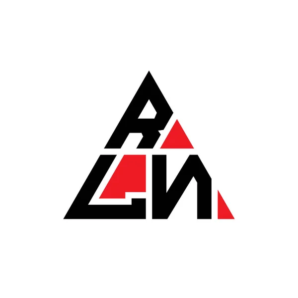 Logo Design Des Rln Dreiecks Mit Dreiecksform Rln Dreieck Logo — Stockvektor