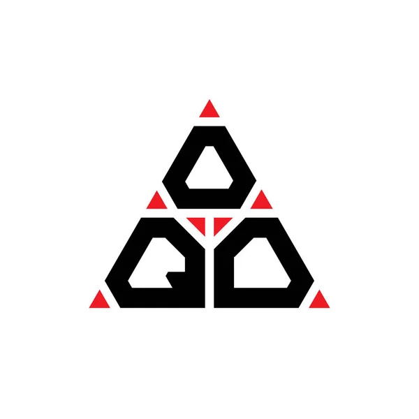 Design Logotipo Letra Triangular Oqo Com Forma Triângulo Oqo Monograma —  Vetores de Stock