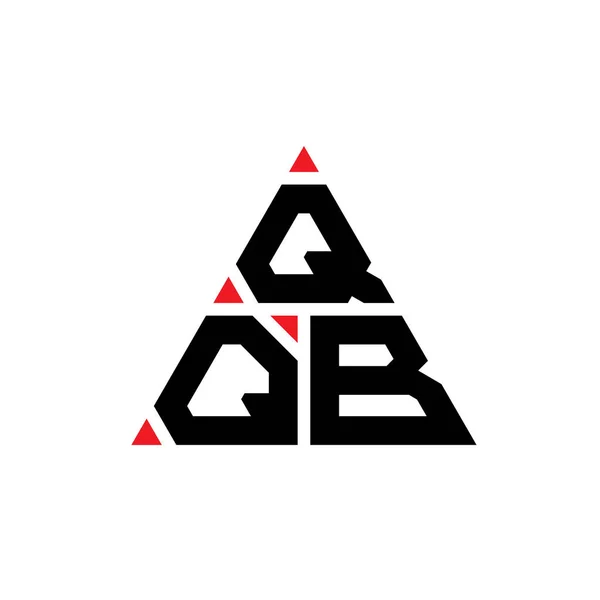 Qqb Háromszög Betűs Logó Design Háromszög Alakú Qqb Háromszög Logó — Stock Vector