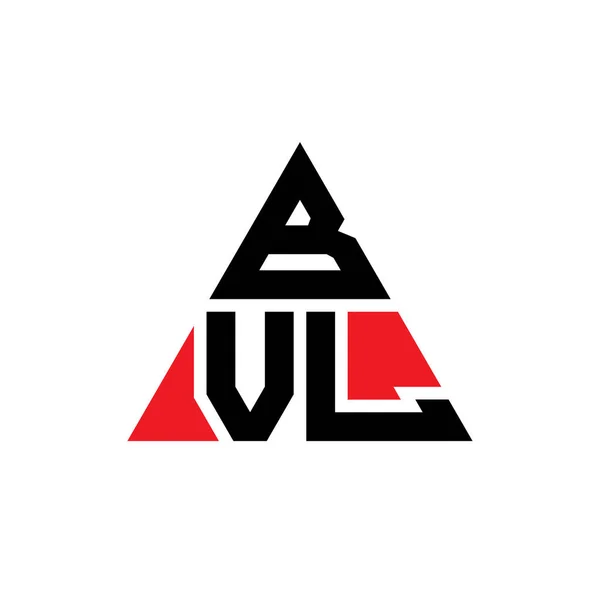 Bvl Triangle Letter Logo Design Triangle Shape Bvl Triangle Logo — Stock Vector