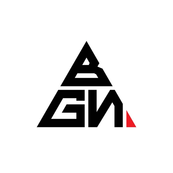 Diseño Del Logotipo Letra Triángulo Bgn Con Forma Triángulo Monograma — Archivo Imágenes Vectoriales