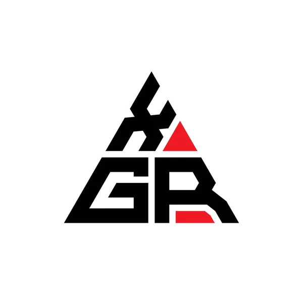 Xgr Dreieck Buchstabe Logo Design Mit Dreieck Form Xgr Dreieck — Stockvektor