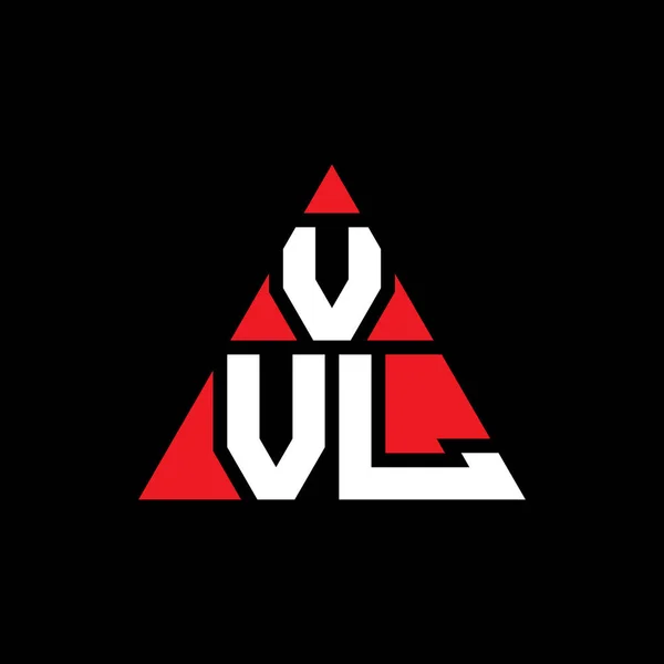 Vvl Triangle Letter Logo Design Triangle Shape Vvl Triangle Logo — Stock Vector