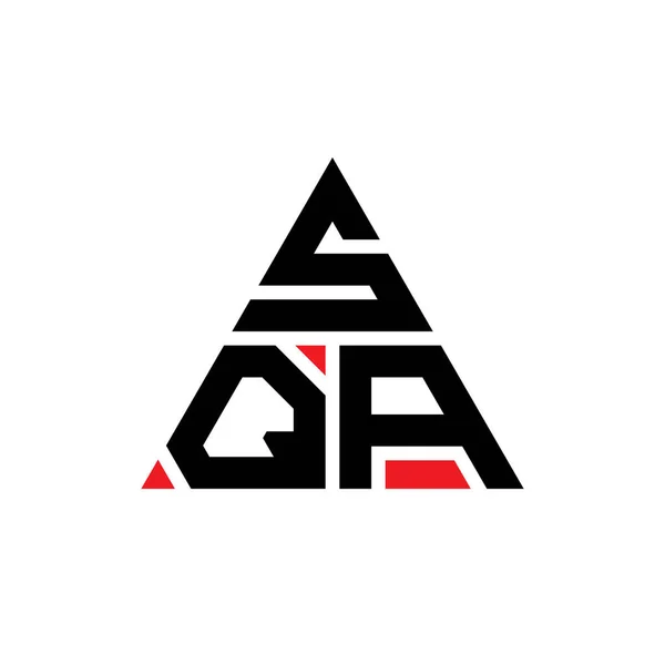 Sqa Triangle Letter Logo Design Triangle Shape Sqa Triangle Logo — Stock Vector