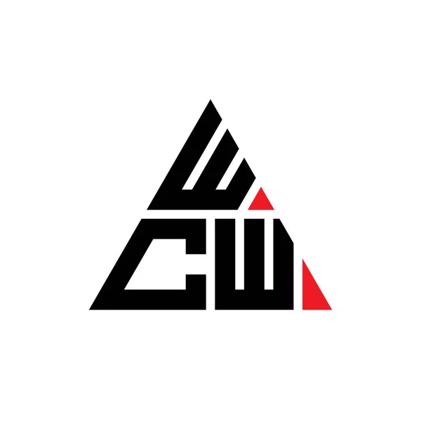 Дизайн Логотипа Треугольной Формой Буквы Wcw Монограмма Дизайна Треугольника Wcw — стоковый вектор
