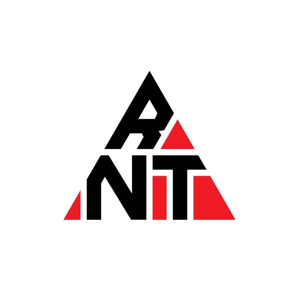 Diseño Logotipo Letra Triángulo Rnt Con Forma Triángulo Monograma Diseño — Vector de stock