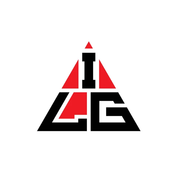 Ilg Driehoekig Logo Met Driehoekige Vorm Ilg Driehoek Logo Ontwerp — Stockvector