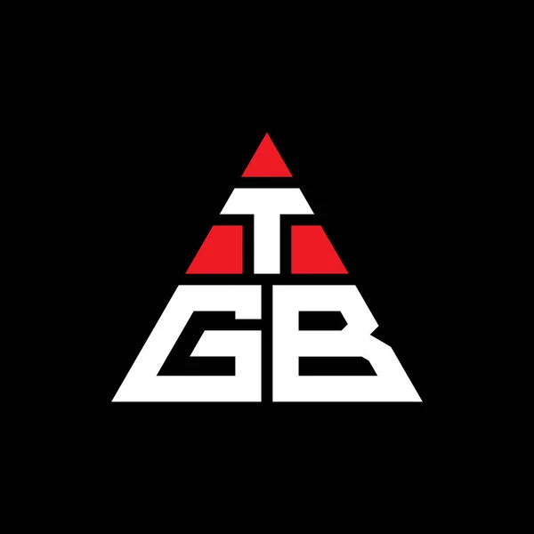 Design Del Logo Della Lettera Triangolo Tgb Con Forma Triangolo — Vettoriale Stock