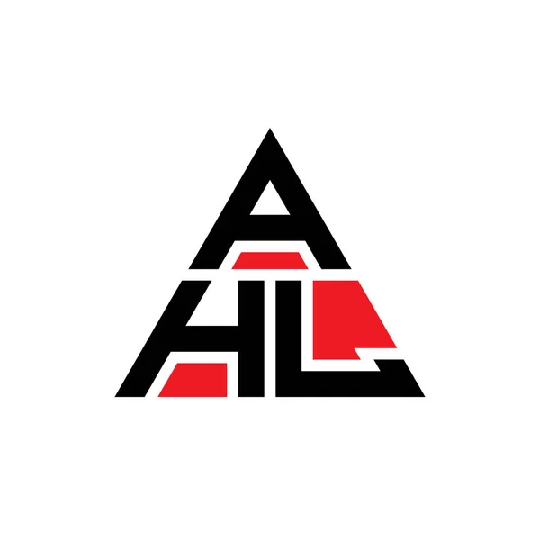 Дизайн Буквы Треугольной Формой Логотипа Монограмма Логотипа Треугольника Ахл Шаблон — стоковый вектор