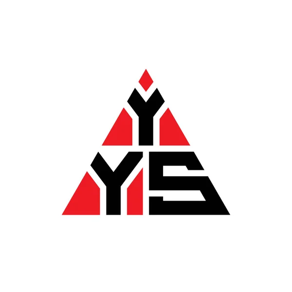 Yys Dreieck Buchstabe Logo Design Mit Dreieck Form Yys Dreieck — Stockvektor