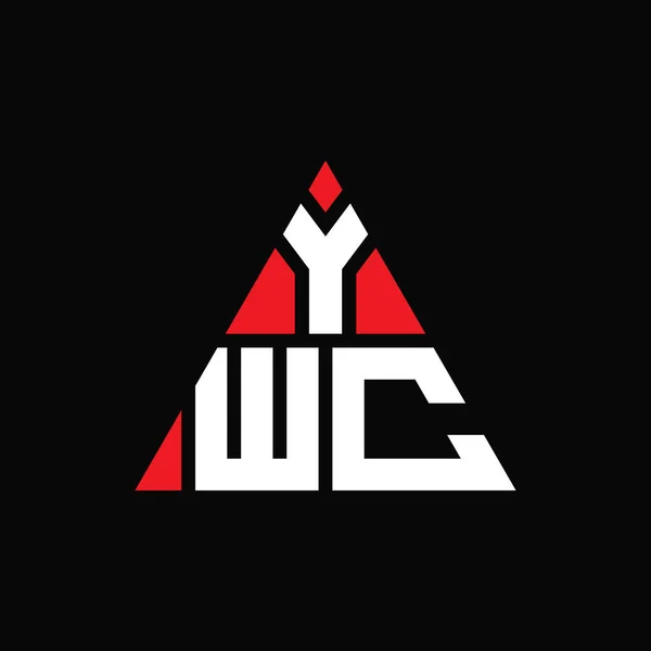 Ywc Треугольник Письмо Дизайн Логотипа Треугольной Формой Монограмма Логотипа Треугольника — стоковый вектор