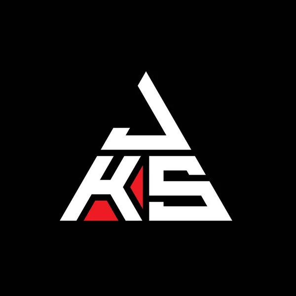 Jks Triangle Letter Logo Design Triangle Shape Jks Triangle Logo — Stock Vector
