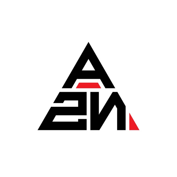 Azn Dreieck Buchstabe Logo Design Mit Dreieck Form Azn Dreieck — Stockvektor