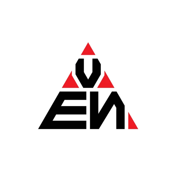 Ven Dreieck Buchstabe Logo Design Mit Dreieck Form Ven Triangle — Stockvektor