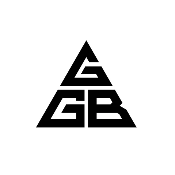 Logo Design Des Ggb Dreiecks Mit Dreiecksform Ggb Dreieck Logo — Stockvektor