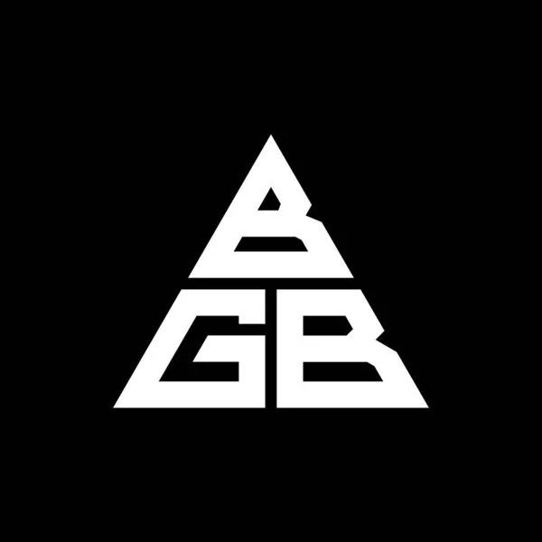 Bgb Driehoekig Logo Met Driehoekige Vorm Bgb Driehoekig Logo Ontwerp — Stockvector