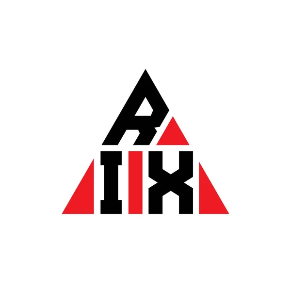 Trójkątny Wzór Logo Litery Rix Kształcie Trójkąta Logo Trójkąta Rix — Wektor stockowy