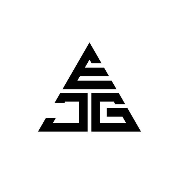 Ejg Dreieck Buchstabe Logo Design Mit Dreieck Form Ejg Dreieck — Stockvektor