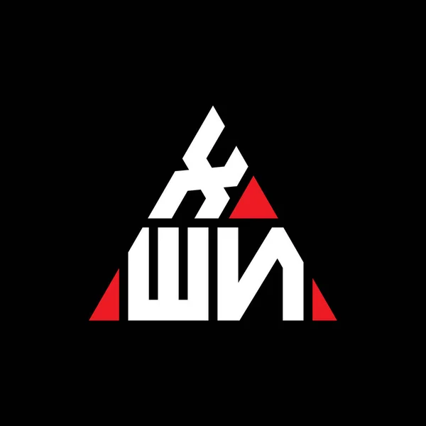 Xwn Háromszög Betűs Logó Design Háromszög Alakú Xwn Háromszög Logó — Stock Vector