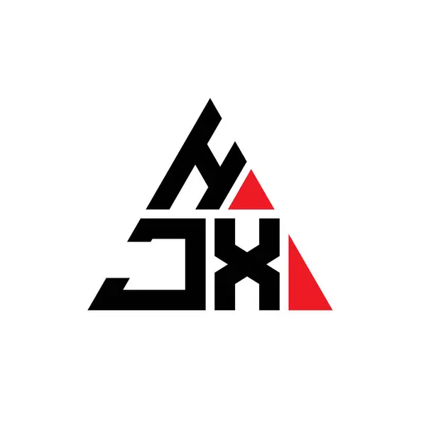 Design Logotipo Letra Triângulo Hjx Com Forma Triângulo Monograma Projeto — Vetor de Stock