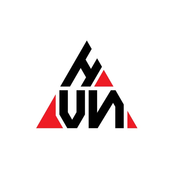 Hvn Triangle Letter Logo Design Triangle Shape Hvn Triangle Logo — Stock Vector