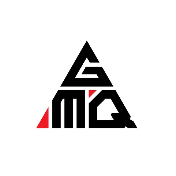 Diseño Logotipo Letra Triángulo Gmq Con Forma Triángulo Monograma Diseño — Archivo Imágenes Vectoriales