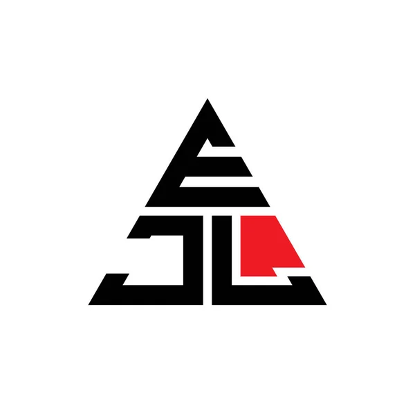 Ejl Трикутний Дизайн Логотипом Букви Трикутної Форми Ejl Трикутник Логотип — стоковий вектор