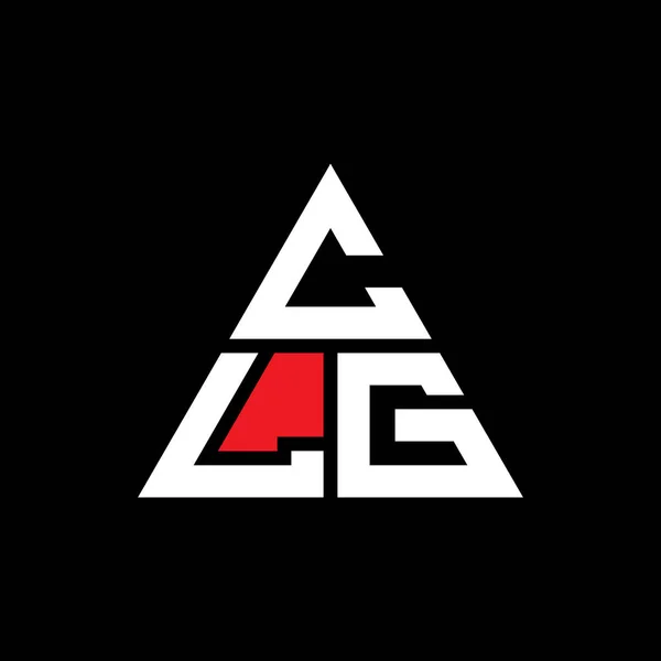 Návrh Loga Trojúhelníkového Písmene Clg Tvaru Trojúhelníku Clg Trojúhelník Logo — Stockový vektor