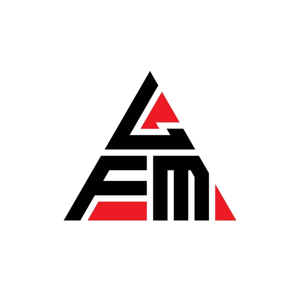 Lfm Dreieck Buchstabe Logo Design Mit Dreieck Form Lfm Dreieck — Stockvektor