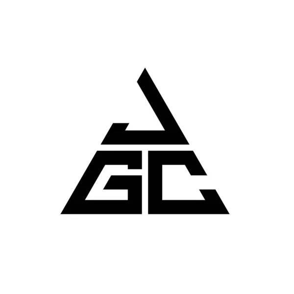 Jgc Triangle Letter Logo Design Triangle Shape Jgc Triangle Logo — Stock Vector