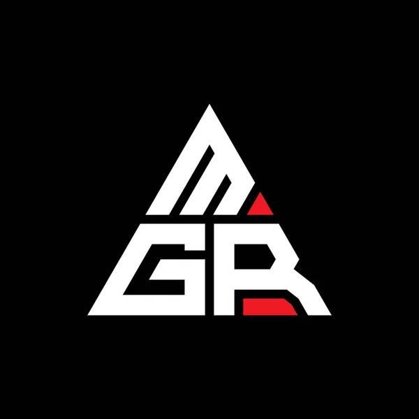 Mgr Dreieck Buchstabe Logo Design Mit Dreieck Form Mgr Dreieck — Stockvektor
