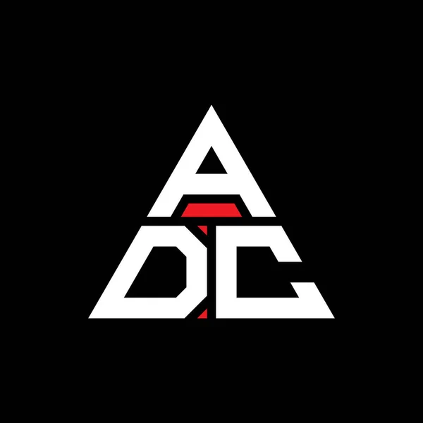 삼각형 Adc 삼각형 디자인 Adc 삼각형 디자인 모노그램 Adc 삼각형 — 스톡 벡터