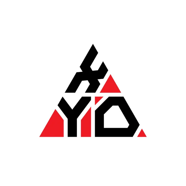 Logo Trójkątne Xyo Kształcie Trójkąta Logo Trójkąta Xyo Projekt Monogram — Wektor stockowy