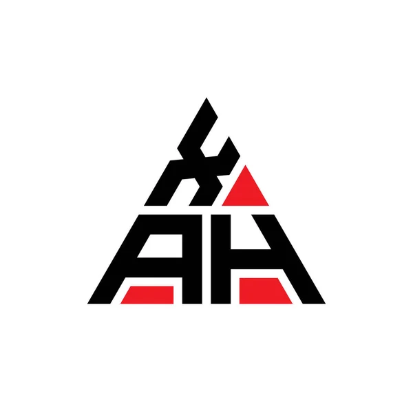 Projeto Logotipo Letra Triângulo Xah Com Forma Triângulo Monograma Projeto — Vetor de Stock