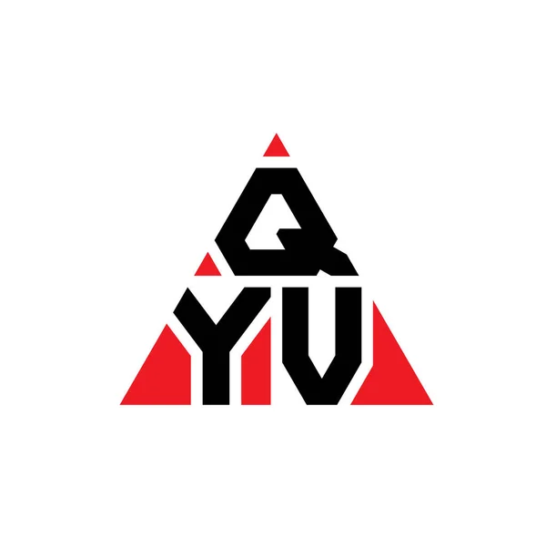 Qyv Triangel Bokstav Logotyp Design Med Triangel Form Qyv Triangel — Stock vektor