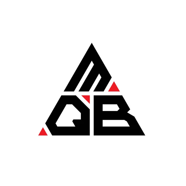 Mqb Dreieck Buchstabe Logo Design Mit Dreieck Form Mqb Dreieck — Stockvektor