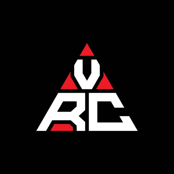 Vrc Triangle Letter Logo Design Triangle Shape Vrc Triangle Logo — Stock Vector